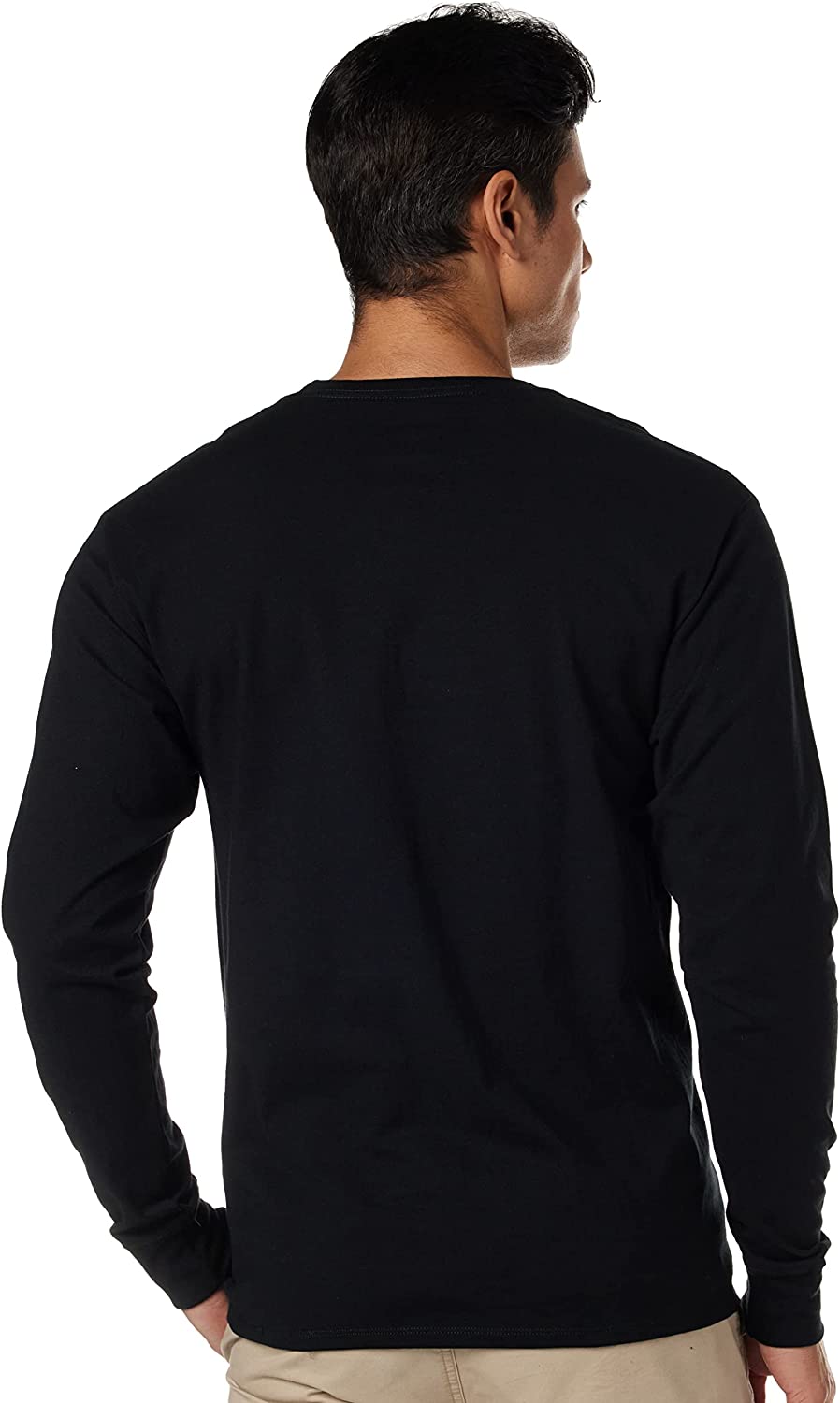 Champion Men's Long Sleeve T-Shirt, Classic Jersey Long-Sleeve Tee Shirt for Men, Script - Image 2